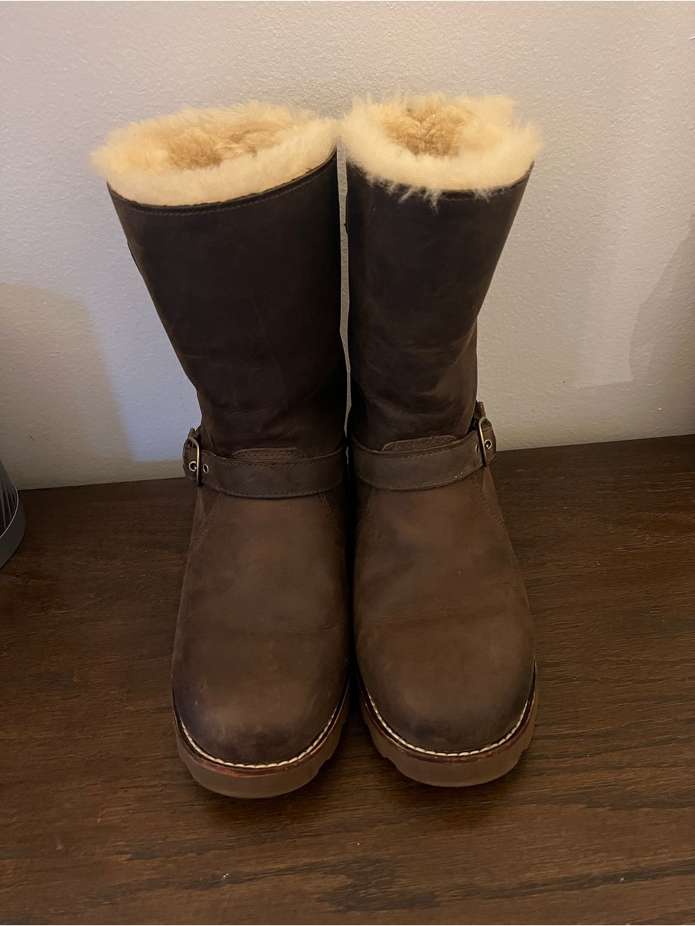 UGG Noira Brown Distressed Boot.